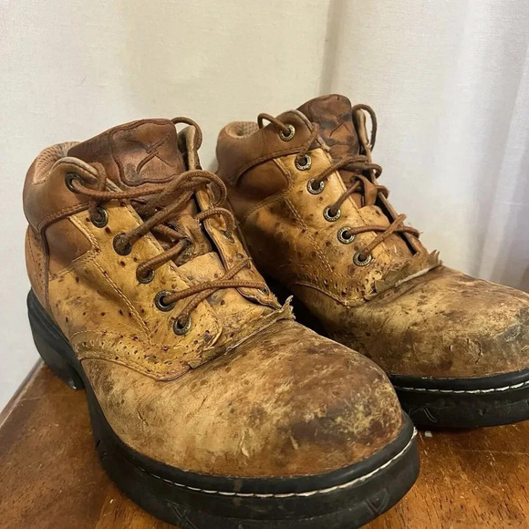Twisted X Steel Toe EZ Rider Boots Leather Work Chore Barn Equestrian Riding 7 M - Picture 14 of 16